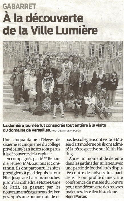 SCAN PARIS ARTICLE SUDOUEST JUIN 2013